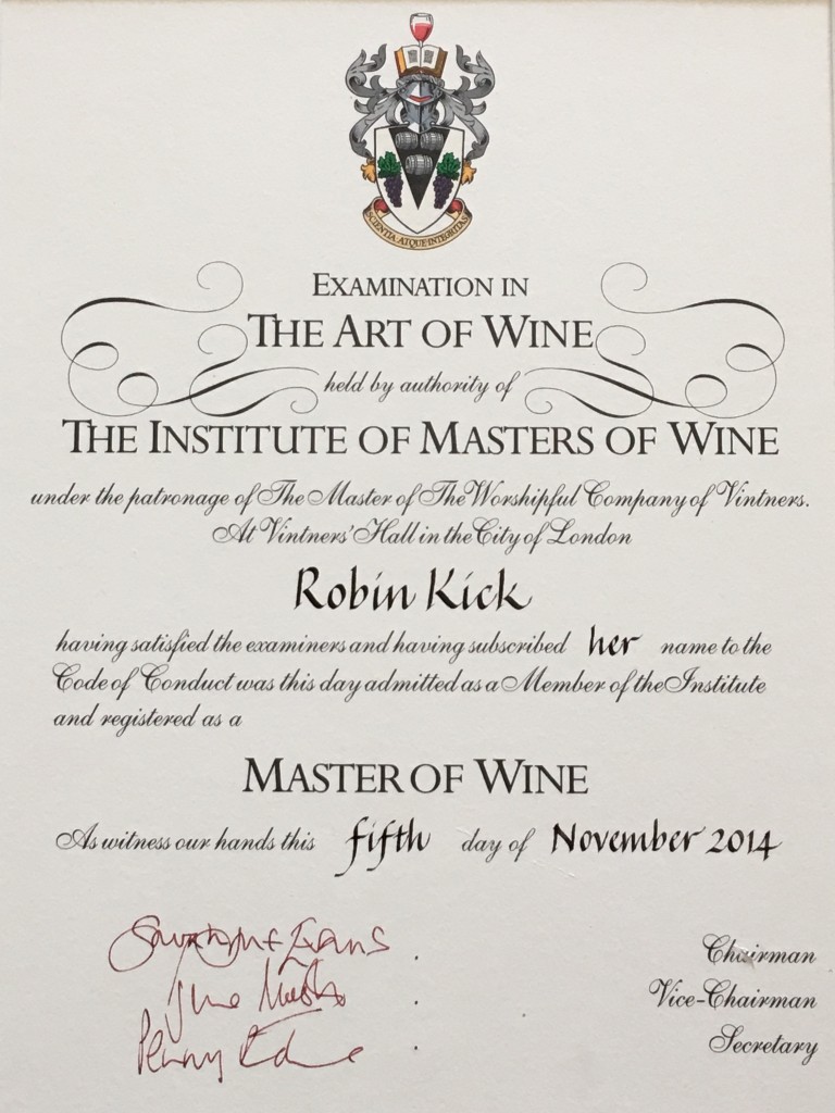 master of wine thesis